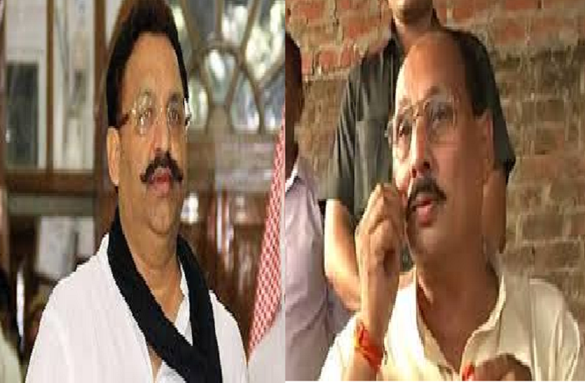 Ramakant Yadav and Mukhtar Ansari मुलायम के आजमगढ़ में पहली बार आमने-सामने होगा दो बाहुबलियों का परिवार