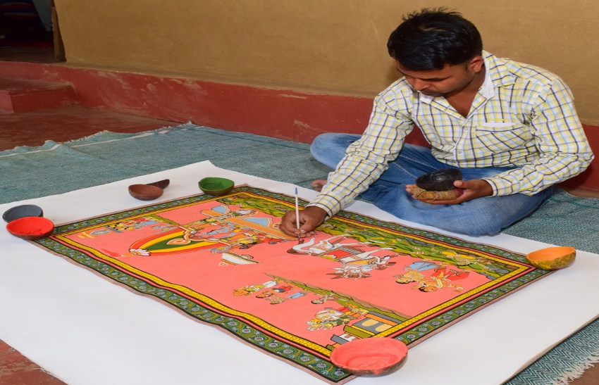 artist केथा वृक्ष के गोंद से तैयार होती है कलाकृतियां... जानें और सीखें भी