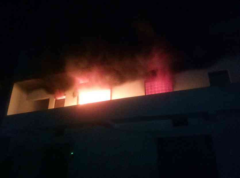 Fire in wholesale shop