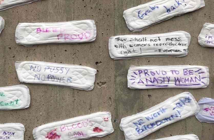 Sanitary Napkins प्रधानमंत्री नरेंद्र मोदी को महिलाओं ने सेनेटरी पेड्स पर लैटर लिखकर भेजे यह संदेश,पढ़े पूरी खबर