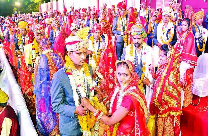 shaadi 101 जोड़े बंधे विवाह बंधन में, मुख्यमंत्री ने दिया आशीर्वाद