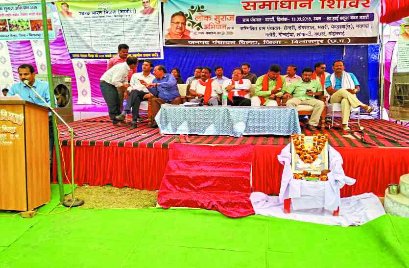 lok suraj शहर के 13 वार्डों के लिए शिविर आज राघवेंद्र राव सभा भवन में