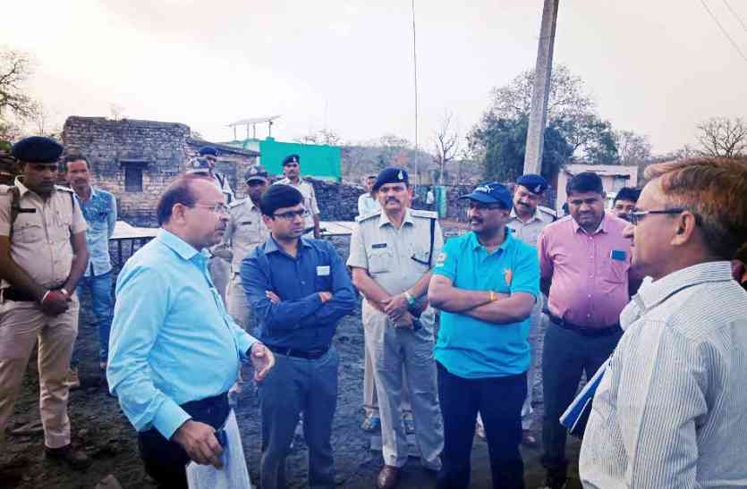 Balarpur fair, inspection, collector-SP, preparations, shivpuri news, shivpuri news in hindi, mp news 22 मार्च से लगेगा बलारपुर मेला