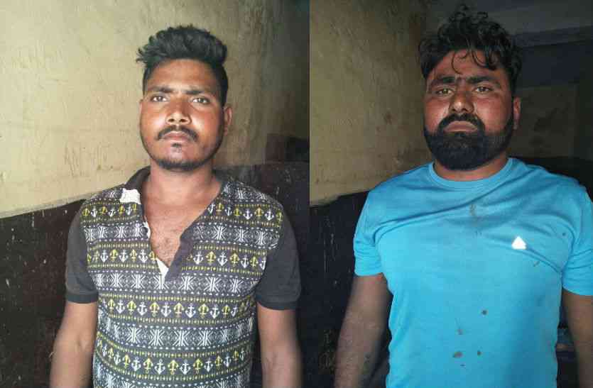 पकड़े गए बदमाश एक घंटे में चेन स्नेचिंग की दो वारदात, पब्लिक ने दबोचे बदमाश