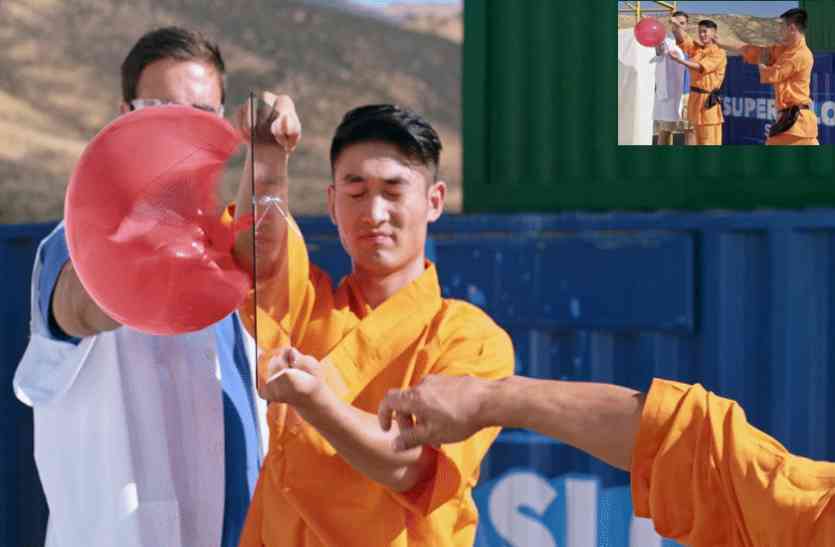 shaolin monk इस मॉन्क के पास है गजब की कला! महज एक सुई से तोड़ देता है कांच