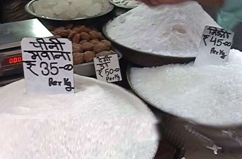 sugar price एक महीने में चीनी की कीमतों में आई पांच रुपए की गिरावट