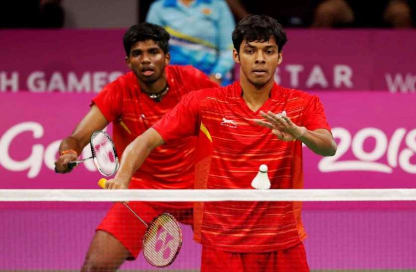 satvik-chirag won silver medal in mens doubles badminton in cwg 2018 सात्विक-चिराग के सिल्वर से खत्म हुआ CWG 2018 में भारत का सफर, 26 गोल्ड के साथ कुल 66 मेडल
