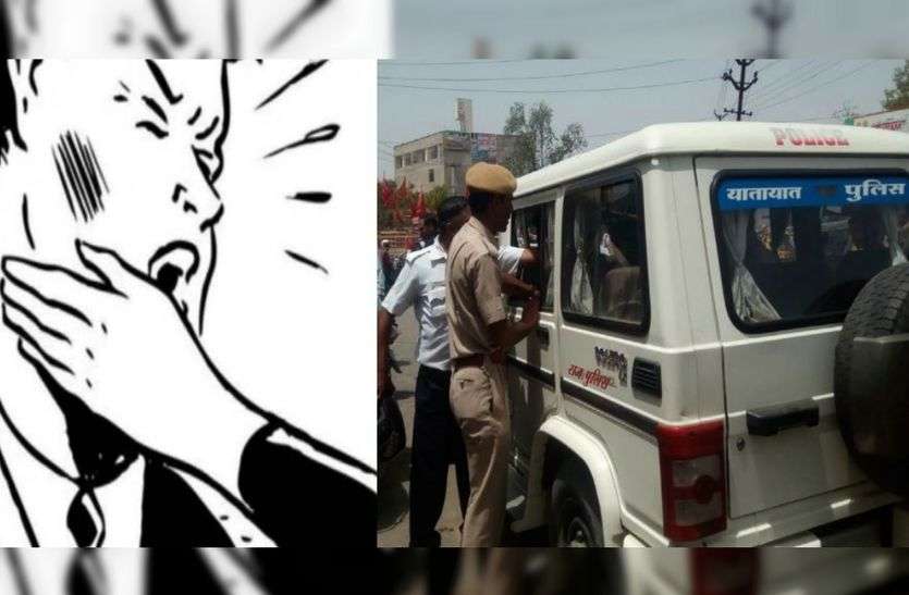 sikar police स्कूटी चालक ने ट्रैफिक पुलिसकर्मी के इसलिए मारा जोरदार थप्पड़, सिर्फ देखते रह गए सारे पुलिसवाले