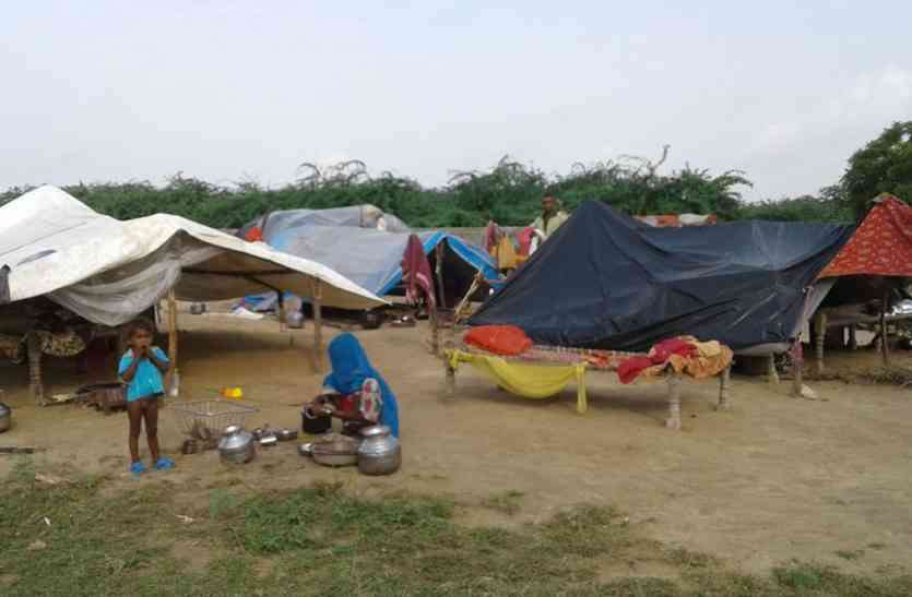 Flood in Sanchore,Chitalwana and Nehad belt नाकाफी कुर्की की कार्रवाई, रफा-दफा करने में जुटा विभाग