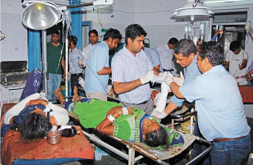 Major road accident in jhunjhunu 5 died from haryana family