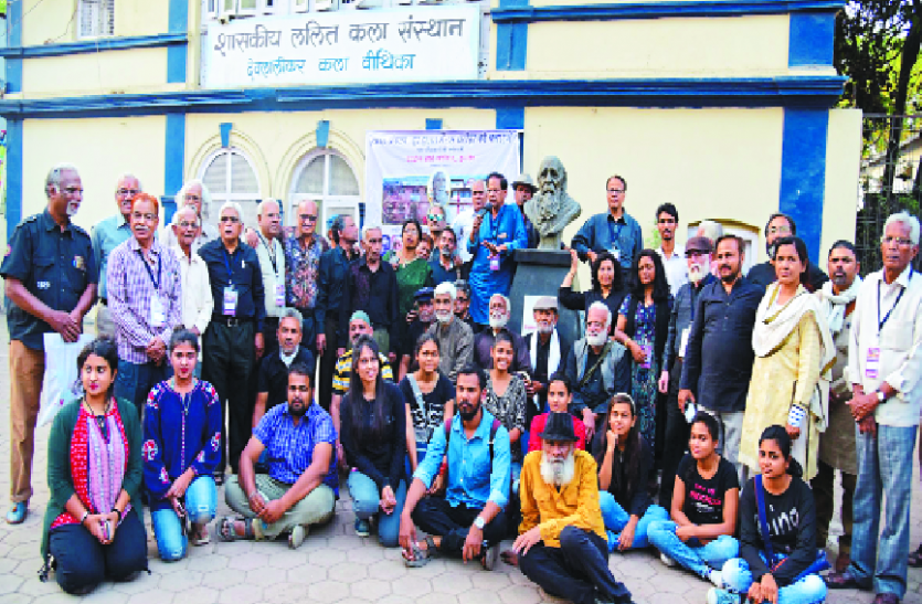 Art camp सुबह दिखाई क्रिएटिविटी, शाम को देवलालीकर परिसर बचाने का संकल्प