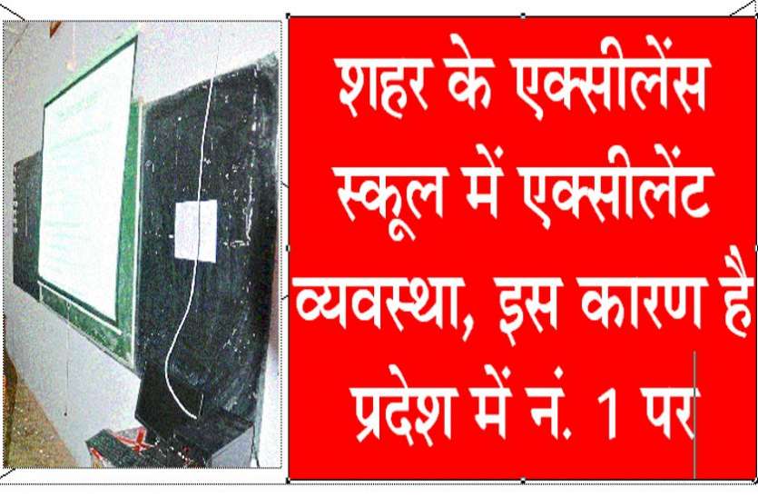 Accelent arrangements in the Excellence School of the city शहर के एक्सीलेंस स्कूल में एक्सीलेंट व्यवस्था, इस कारण है प्रदेश में नं. 1 पर