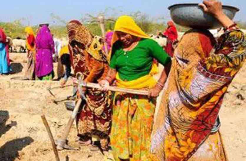 Strike of MNREGA workers in bhilwara मनरेगा कार्मिकों की हड़ताल से श्रमिकों को नहीं मिल रहा काम