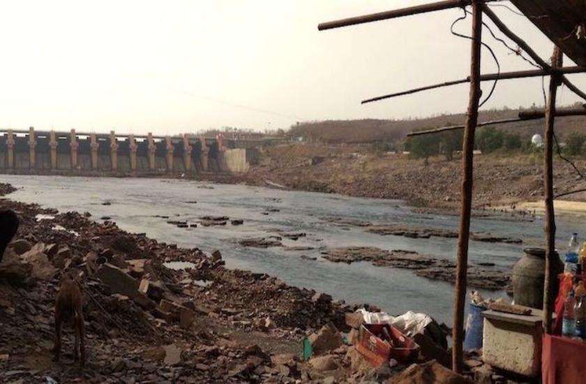 Polluted river
