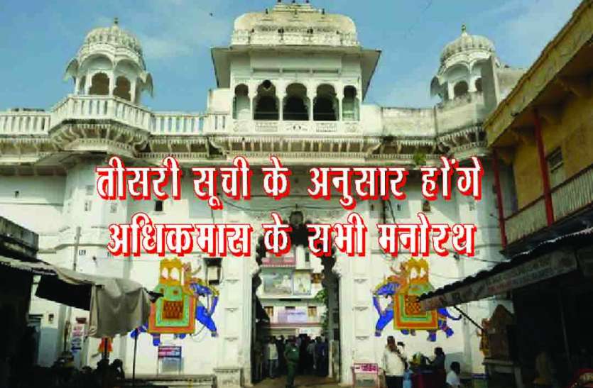 Rajsamand,Rajsamand news,Rajsamand Hindi news,Rajsamand local news,rajsamand latest news,rajsamand news in hindi,rajsamand latest hindi news,Latest News rajsamand,Latest hindi news rajsamand, अब बाग की बजाय श्री द्वारकाधीश मंदिर में ही होंगे सभी मनोरथ