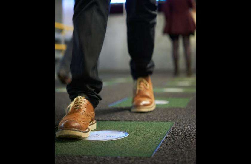 Electricity generated foot steps