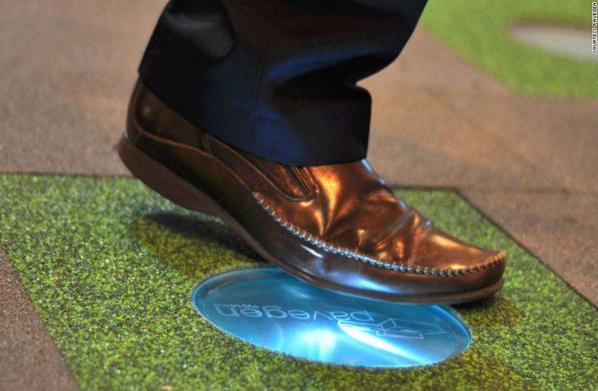 Electricity generated foot steps