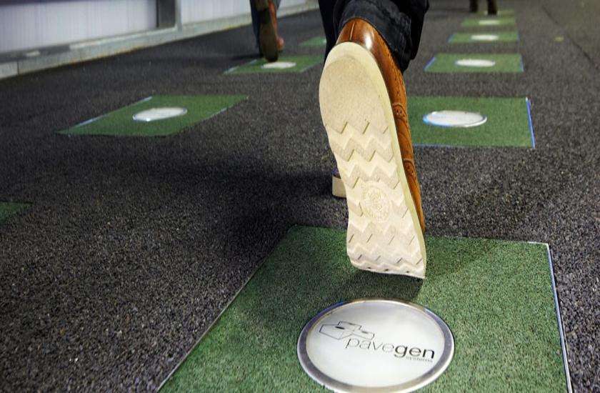 Electricity generated foot steps