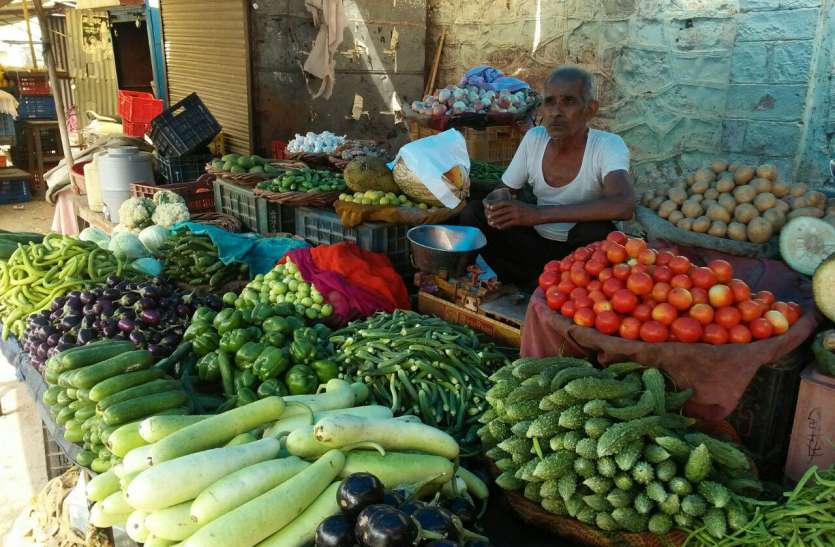 vegetable rate in alwar आवक ठीक-ठाक रहने से सब्जी के थोक भावों में ज्यादा अंतर नहीं