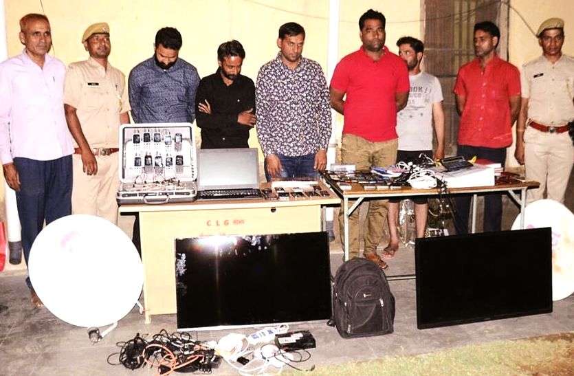 cricket betting on ipl 2018 gang caught in sikar शेखावाटी में सट्टे के खेल पर बड़ी कार्रवाई: राजू ठेहठ गैंग के गुर्गे, हिस्ट्रीशीटर सहित छह लोग गिरफ्तार, करोड़ों का हिसाब मिला