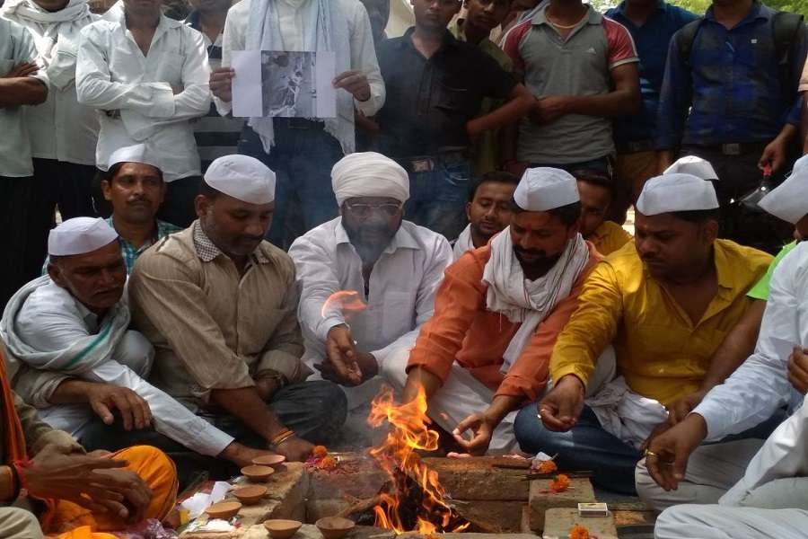 कांग्रेस सेवादल का हवन पूजन