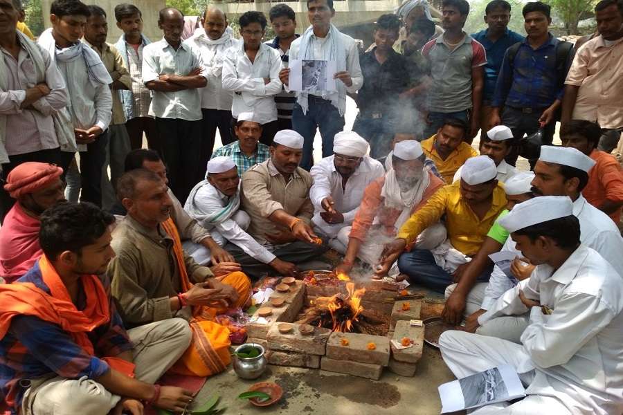 कांग्रेस सेवादल का हवन पूजन