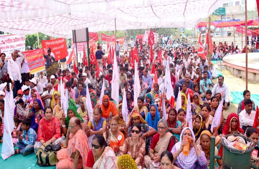 जन एकता, जन अधिकार, जन आंदोलन की आमसभा समर्थन मूल्य पर फसलों की नहीं हो रही खरीद- अमराराम