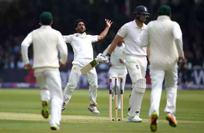 hasan ali eng vs pak Eng vs Pak : हसन अली की शानदार गेंदबाजी, पाकिस्तान ने इंग्लैंड को 184 पर किया ढेर