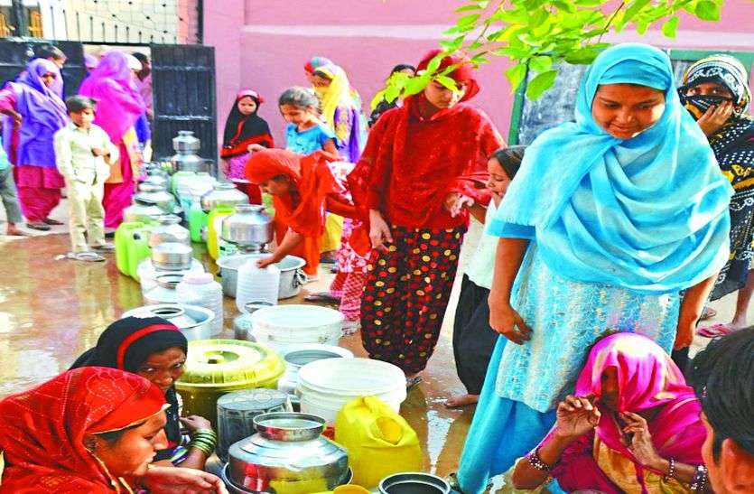 water problem शेखावाटी में यहां सुबह की शुरूआत होती है कतारों से, पानी की एक बूंद के लिए इन्तजार की हद पार