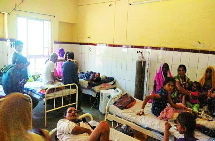 sheopur hospital गर्मी ने बढ़ाई उल्टी-दस्त व बुखार के रोगियों की संख्या
