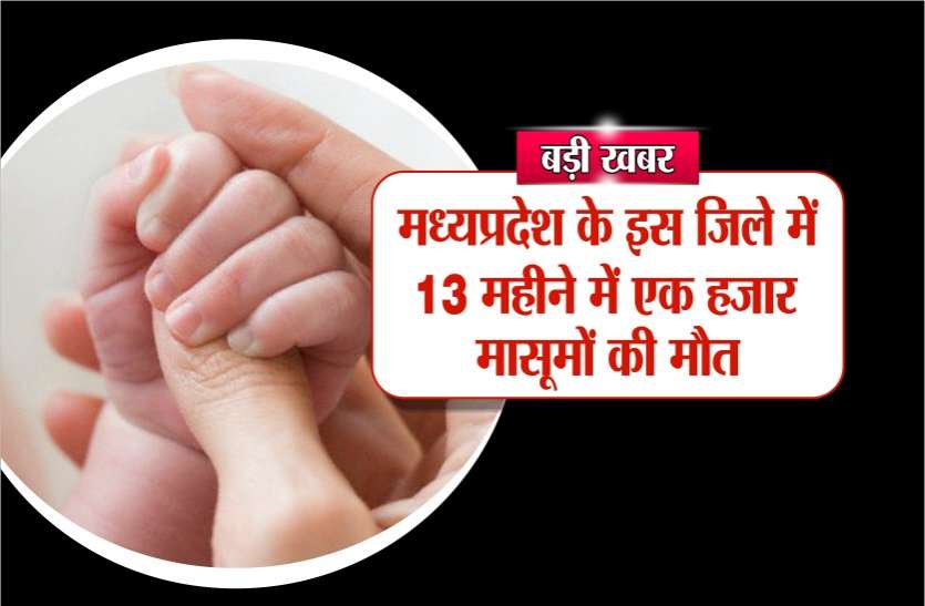 Big news- In this district of Madhya Pradesh बड़ी खबर- मध्यप्रदेश के इस जिले में 13 महीने में एक हजार मासूमों की मौत