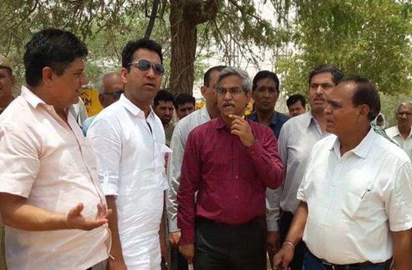 MP RAHUL KASWAN news सड़क का लेवल सही करो,ताकि हादसे ना हों