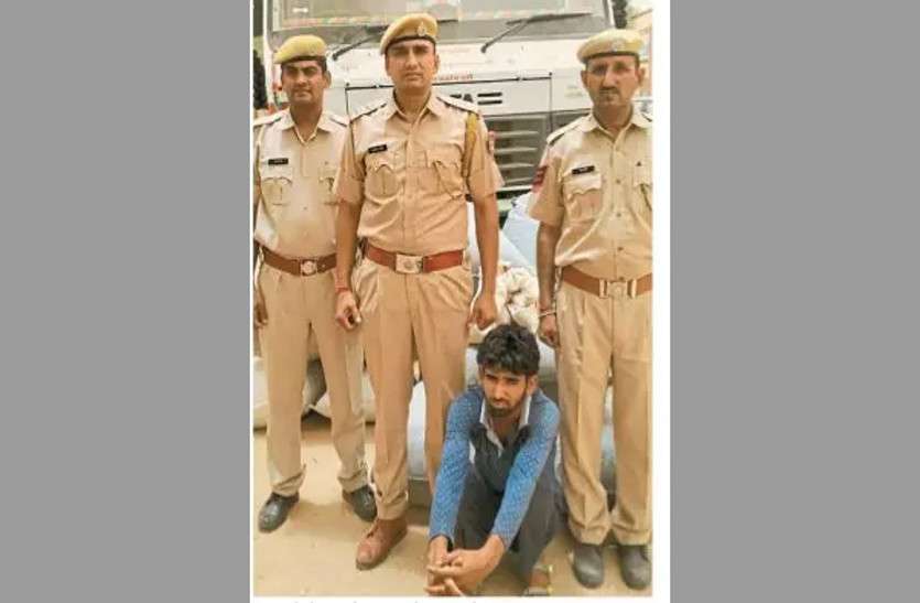 11 quintal doda post caught in Bikaner, one arrested, one escaped सीमेंट थैलों के नीचे छिपा 11 क्विंटल डोडा पोस्त जब्त, लेकिन इस कारण थाने ले जाने में पुलिस के छूटे पसीने