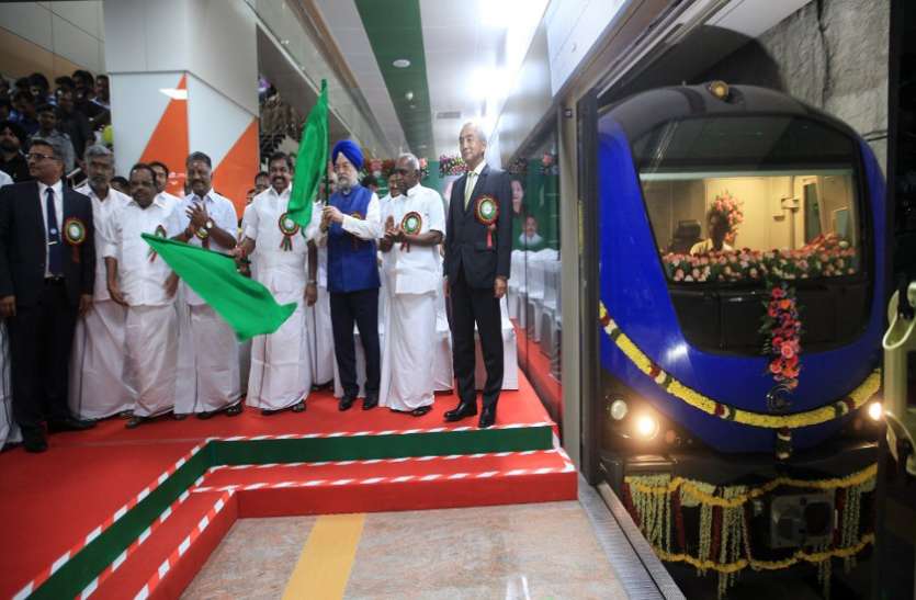 The longest tunnel in the country is Chennai Metro: Palaniaswamy देश में सबसे लम्बा सुरंगी मार्ग चेन्नई मेट्रो का : पलनीस्वामी
