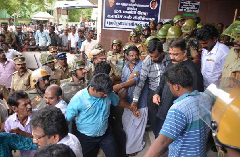 Kamal Haasan asked the victims कमल हासन ने पूछी पीडि़तों की कुशलक्षेम