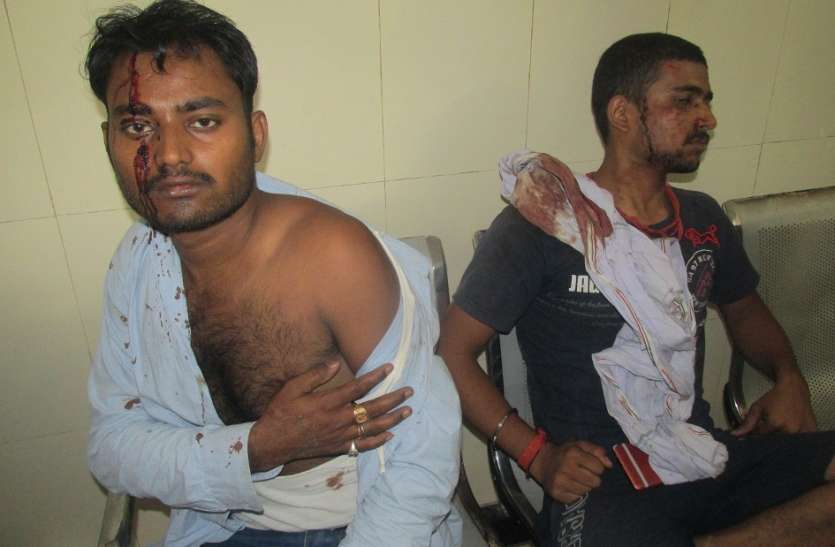 crime, police, jwalery shop, injured, bhind news in hindi, mp news सराफा दुकान में तोडफ़ोड़ कर गहने लूटे