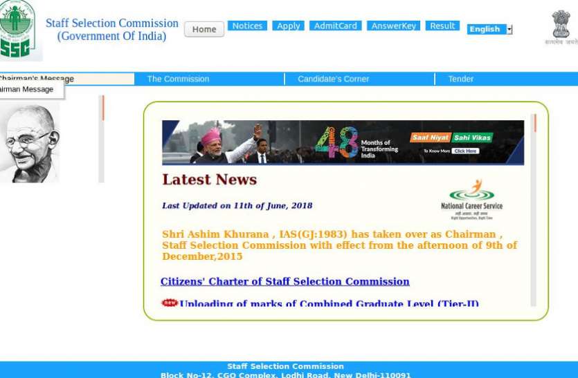 SSC JHT 2017 Final Result SSC JHT 2017 Exam Result कल हो सकता है जारी