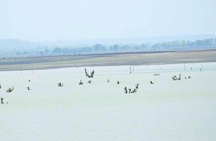 Rajghat dam water level dropped राजघाट में बांध का जलस्तर गिरा, आज बंद हो सकता है एक पंप
