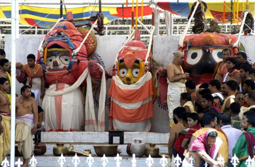 jagannath देवस्नान पूर्णिमा पर पुरी में उमड़ा आस्था का सैलाब