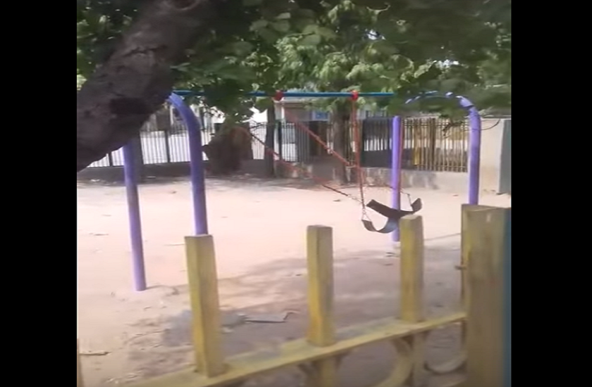 Viral Video Claims Ghost Is Riding A Swing In Children Park Delhi ...