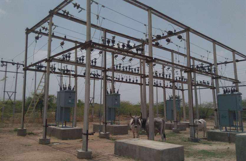 GSS in Bhetala Jalore बिना चारदीवारी का बिजली घर, घूमते हैं पशु