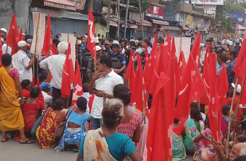 jharkhand bandh झारखंड बंद का रहा असर, हजारों बंद समर्थक गिरफ्तार