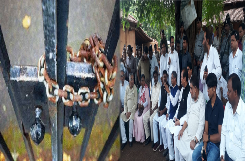 pathalgadi साझा विपक्ष को पत्थलगढी की घटना के बाद घरों में लटके मिले ताले