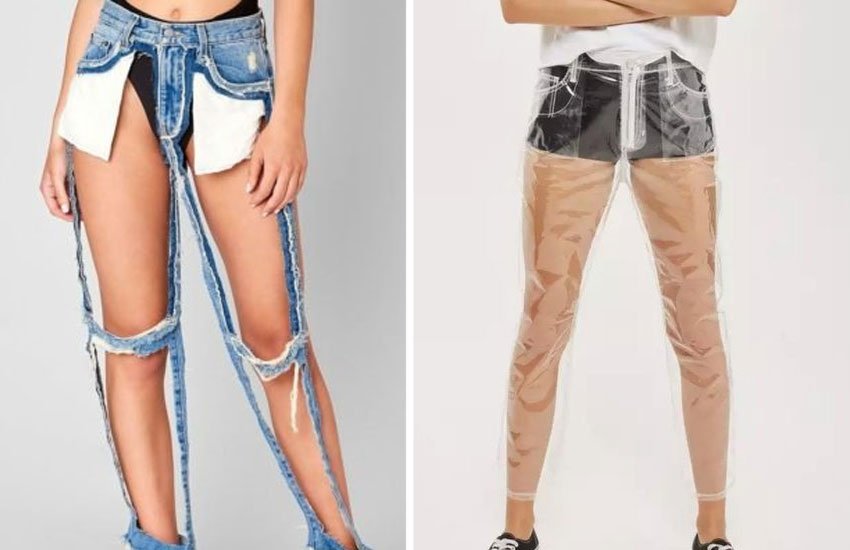patanjali ripped jeans