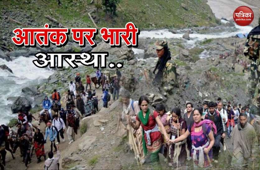 amarnath पहलगाम और बालटाल रूट से फिर शुरू हुई अमरनाथ यात्रा, आज पार होगा 1 लाख भक्तों का आंकड़ा