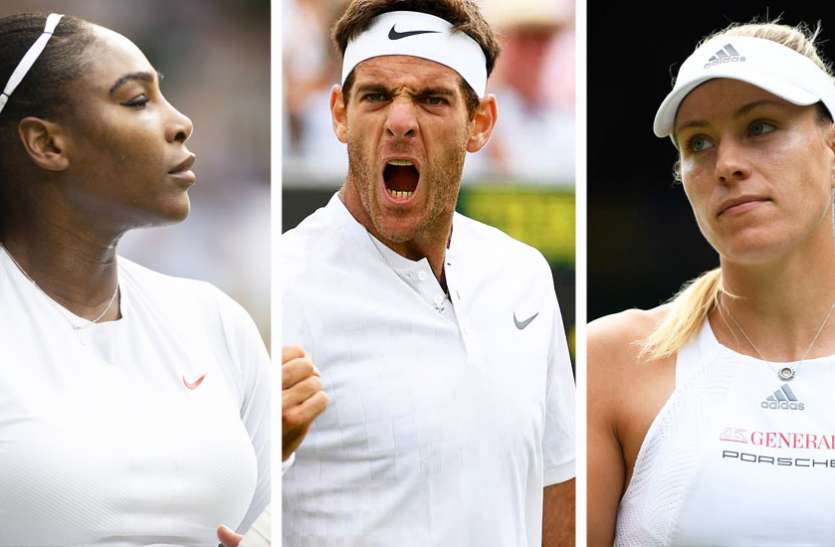 wimbledon 2018 Wimbledon 2018: सेरेना-कर्बर ने सेमीफाइनल में बनाई जगह, डेल पोट्रो अंतिम-8 में पहुंचे