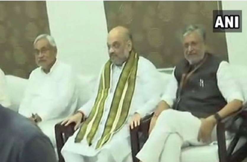 amit shah बिहार: सीएम नीतीश कुमार और अमित शाह ने किया ब्रेकफास्ट, अब रात में करेंगे डिनर एक साथ