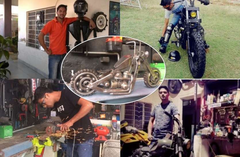 multi talented boy avesh is modified bikes and cars in city क्रिएटिविटी का ऐसा जुनून सवार की राजस्थान के इस छोरे ने मात किया अच्छे-अच्छे टेक्नीशियन्स को