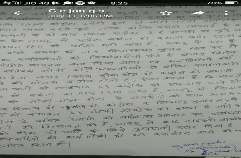 CG Politics अंधेरे में रखकर कराया हस्ताक्षर और पीसीसी चीफ पर लगाया आरोप, जिला कांग्रेस में सियासी उबाल