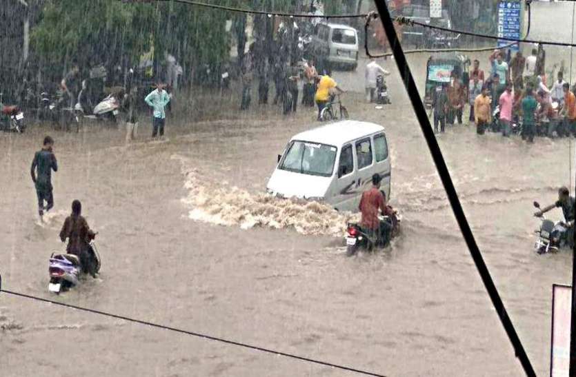 Increased water level in dams by heavy rains in Saurashtra सौराष्ट्र में भारी बारिश से बांधों में बढ़ा जल स्तर